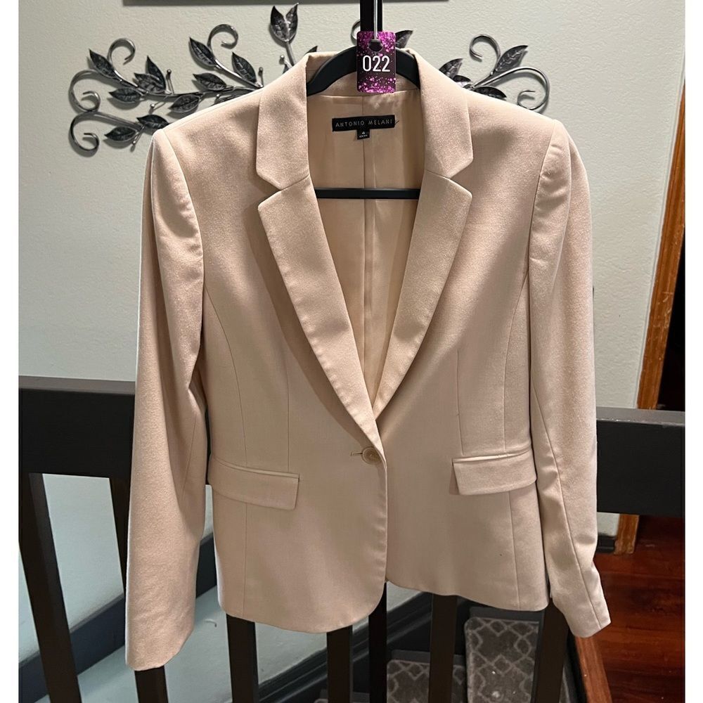 Antonio Melani Women's Cream Blazer Size 4 #MC022